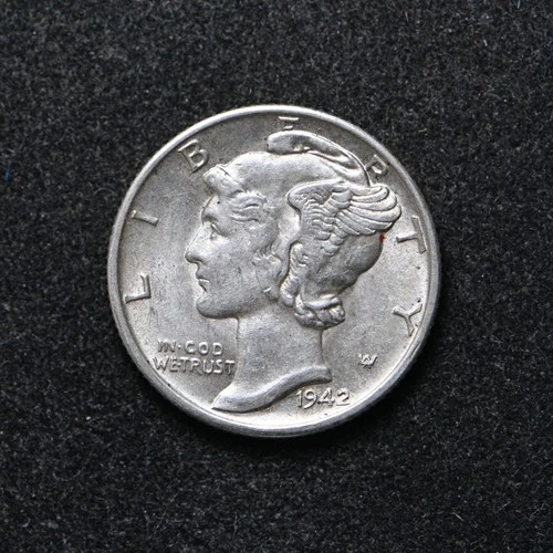 1942-S Mercury Silver Dime AU+ (bb18927)