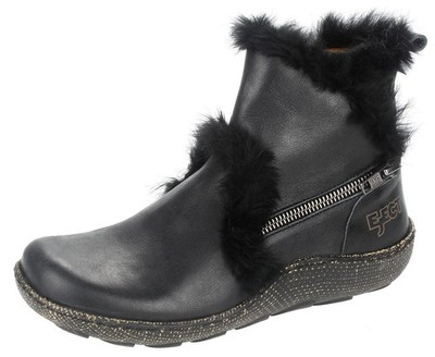 EJECT Damen Leder Stiefeletten Stiefel  Boots Schuhe Neu Schwarz 37 39 40