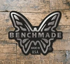 Benchmade Butterfly Logo Carbon Fiber Sticker Decal Made in USA  4" 5" 6.5" art