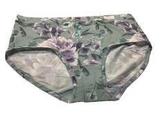 NEW CACIQUE COMFORT BLISS FULL BRIEF 22/24 LIGHT GREEN FLORAL PRINT