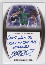 2014 Leaf Trinity Bronze Christian Binford #A-CB1 Auto 0jd0