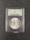 1887 P PCGS MS64 Morgan Silver Dollar $1 US Mint Blast White OGH