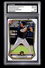 2026 Andrew Fischer 1st Bowman Prospects Rookie Card #BP-149 Brewers Graded 10