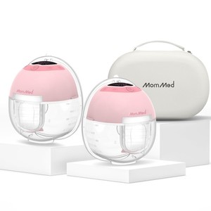 MomMed S33 Wearable Breast Pump with Case, Ultra-Quiet in-Bra Pump for Work  ...