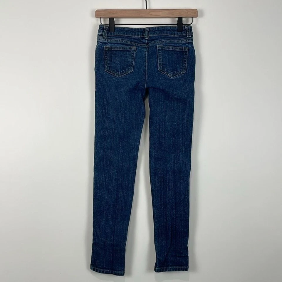 Lands’ End Boys 12 Jeans Slim Straight Leg Dark Wash - Image 4 of 4