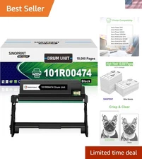 Compatible 101R00474 Drum Unit for Xerox Printers - Black, 10K Page Yield