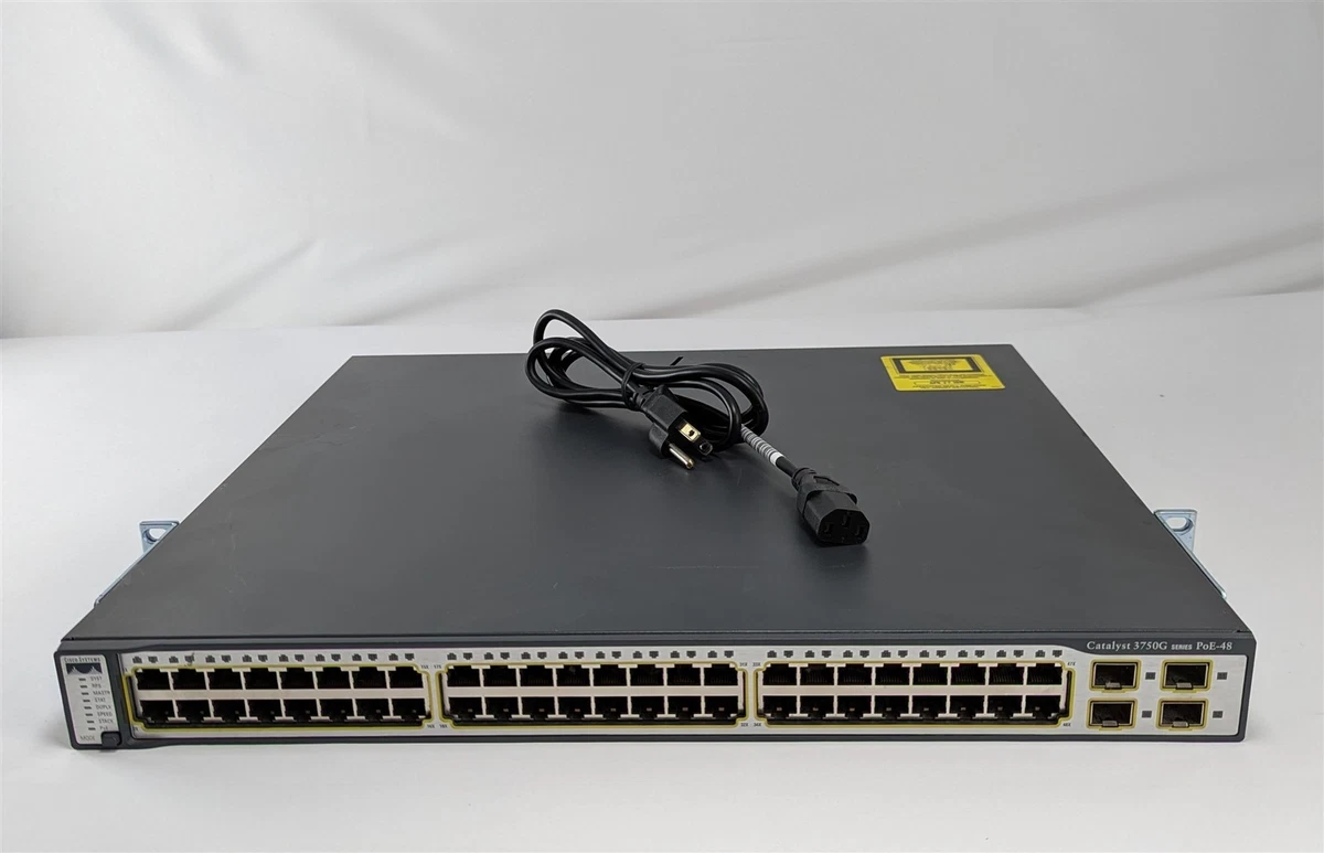 Switch Cisco WS-C3750V2-48PS-S Gigabit PoE 48 Porte – Layer 3 Impilabile – Ricondizionato
