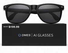 #0602 DMES AI Smart Glasses Bluetooth Audio Translation Black NEW Factory Sealed