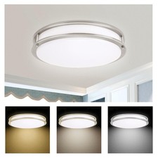 14 inch LED Flush Mount Ceiling Light Fixture, 3000K/4000K/5000K Adjustable C...