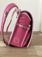 Sac D'École KIDS AMI Randoseru 8039 (Sac À Dos) Motif Cœur Rose