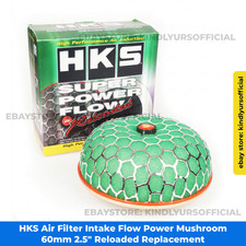 Hks Air Filter Intake Flow Power Mushroom 60mm 2.5 Reloaded Replacement