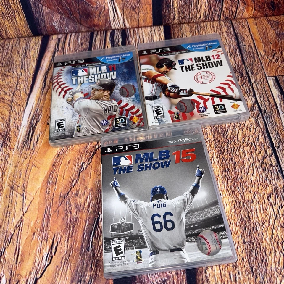 Sony Playstation 3 PS3 Baseball MLB The Show 11 12 and 15 Sports Game Lot - Image 2 of 4