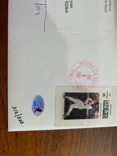 TONY GWYNN 2007 HOF Selection Day envelope Poway TAG Foundation authenticated - Picture 5 of 5