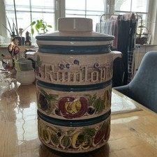  Rumtopf Obstmuster  60-70er Landhaus Vintage!