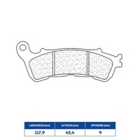 Set BeläGe Bremse CL Brakes 1159XBK5 Honda 125 Fez S Wing 07/12