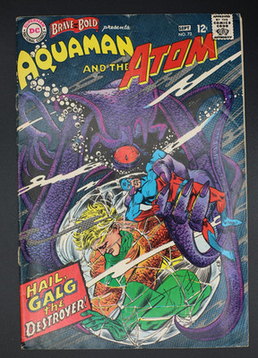 Brave and the Bold #73 (1967) Aquaman Atom DC Silver Age VG - NICE - White Pages