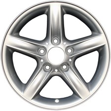 16x7 5 Spoke Refurbished Aluminum Wheel Painted Bright Sparkle Silver 560-59288