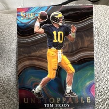 2022 Panini Select Draft Picks - Unstoppable Tom Brady Michigan #US-TB