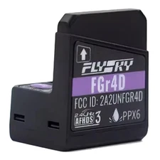 Flysky FGr4D Receiver, 2.4GHz 4CH Waterproof Receiver Built-in Dual Antenna C...