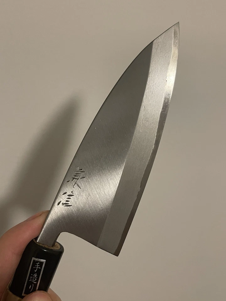 Japanese Deba knife 130mm Sakai Kanenobu 堺兼信 Ajikiri kitchen knife - Image 3 of 4