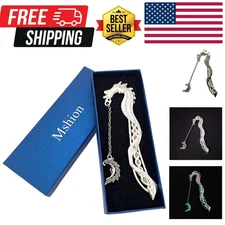 Unique Zinc Alloy Glow-in-the-Dark Bookmark - Delicate Gift Packaging Included