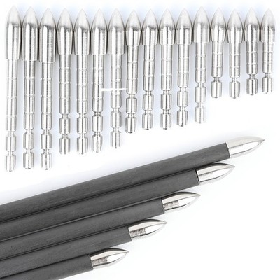12X 60-120Gr Pfeilspitzen Tip ID4.2mm Einfügen Carbon Pfeilschaft Bogenschießen
