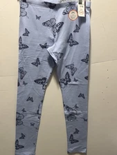 Wonder Nation Girls Tough Legging NWT SZ XXL (18) Blue Butterfly 