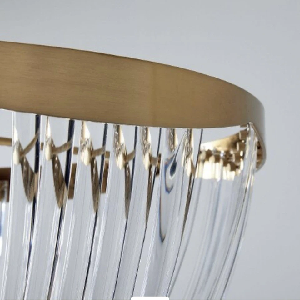 West Elm Deco Acrylic Chandelier - Image 3 of 4