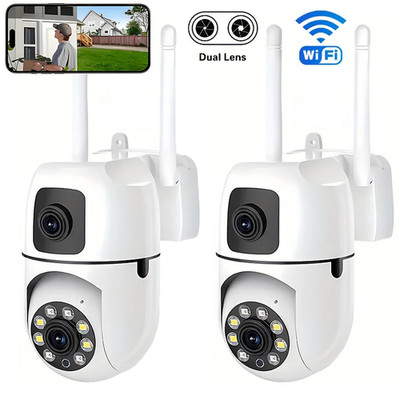 360° FUNK WIFI WLAN NETZWERK CAMERA Outdoor AUßEN ÜBERWACHUNGSKAMERA 1080P DE