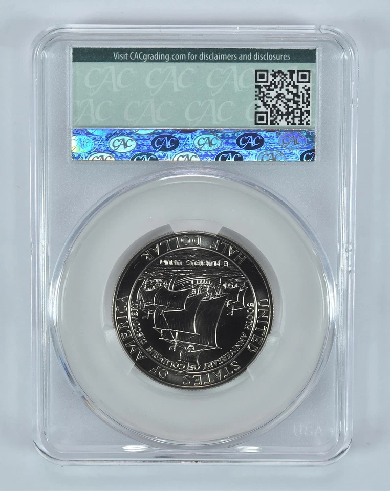 1992-D Columbus Quincentenary Commemorative Half Dollar MS69 CAC CACg *2857 - Image 2 of 4