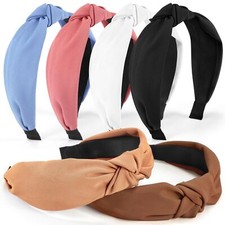 6 PCS Stylish Top Knotted Headbands for Women Wide Hairband Hair Accessories