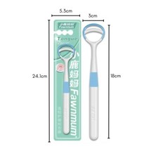 Tongue Cleaner Scraper Dental Care Oral Tounge Hygiene Brush Tool Kit Dual Head — image 10