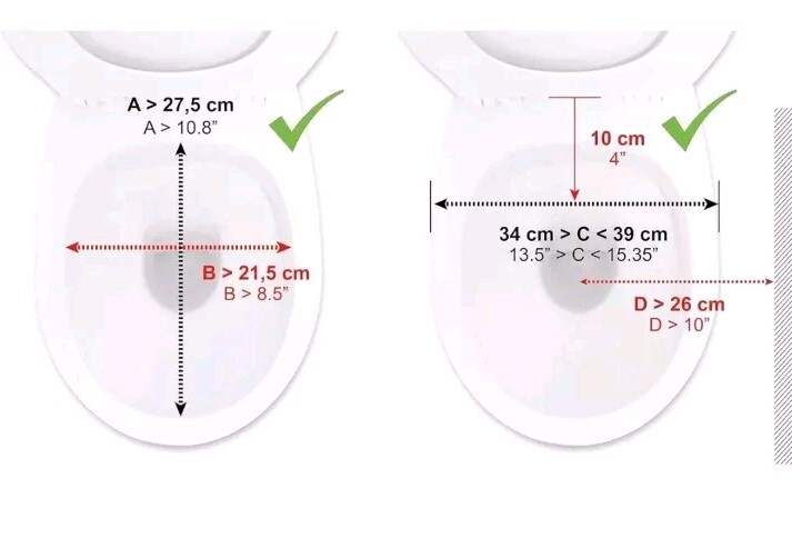 PEPE Toilet Raiser Seat for Elderly Adults With Handles 4 inch Riser