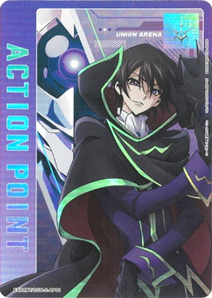 Union Arena Card Code Geass Lelouch Action Point AP Rare Japanese