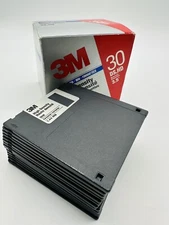 3M High Density IBM Formatted Diskettes 3.5” 14 DS HD Floppy Discs 1994 VTG