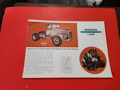 1960's? Volvo Truck Brochure Model L 498 - 第 1/6 張圖片