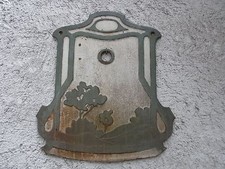 Jugendstil Emaille Wandrosette - Auslauf - Brunnen Wasser - Hahn Becken Ablauf