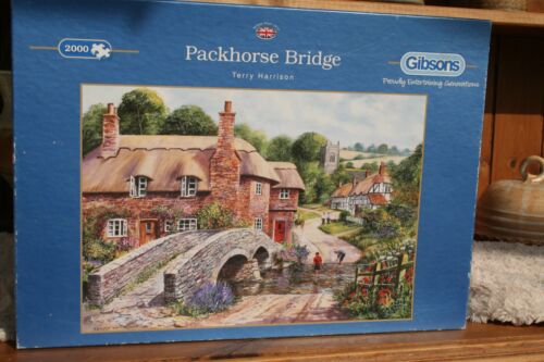Gibsons 2000 Teile Puzzle. Packhorse Bridge von Terry Harrison