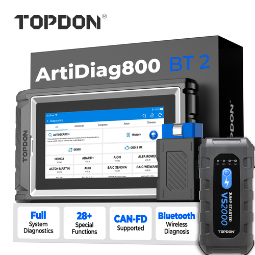 2025 TOPDON OBD2 Car Diagnostic Tool AD600S AD800BT2 Auto Scanner + Jump Starter - Picture 27 of 38
