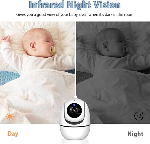 Baby Monitor Video e Audio schermo da 5", zoom x2 - Foto 4 di 9