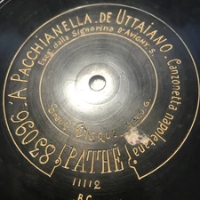 D'avignys - 12” Pathe 83096 single side - Canzonetta Napoletana - 78 rpm record