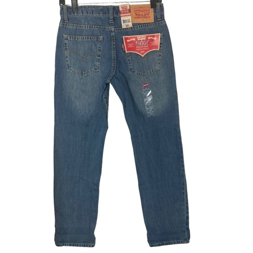 Levi’s 502 Jeans Boys 14 27x27 Regular Taper Vertical Stretch Medium Wash - Picture 13 of 14