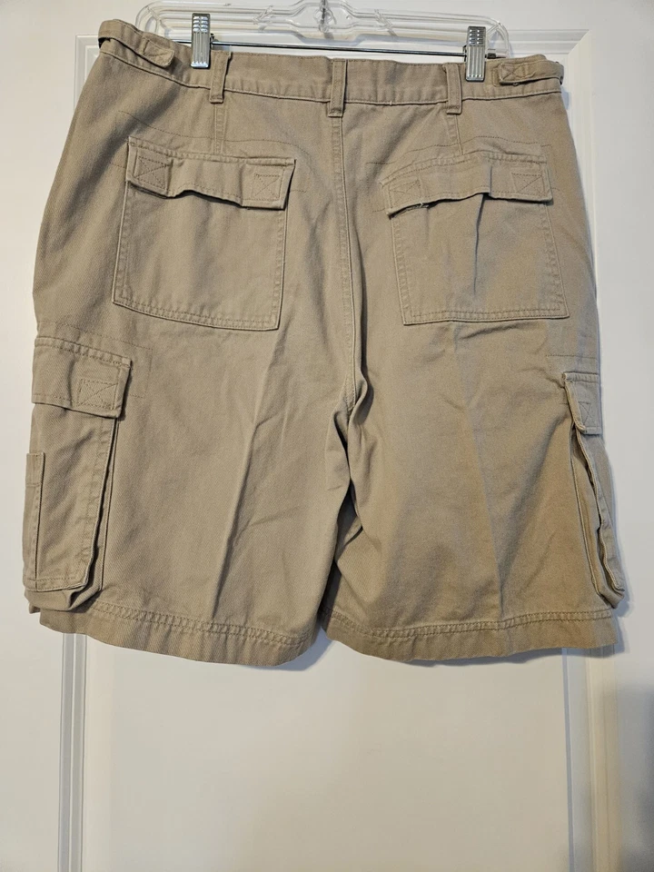 Шорты карго мужские Preswick & Moore желтовато-коричневые 100% хлопок размер 34 - Изображение 2 из 4