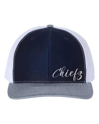 CHIEFS, MAHOMES, SUPERBOWL CHAMPS, Snapback FOOTBALL Cap, Trucker Hat,White Text - Picture 16 of 20