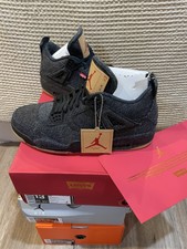 Size 13 - Jordan 4 Retro x Levi's Black 