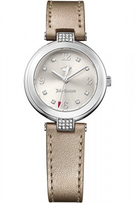 Juicy Couture Silver Metallic Leather Strap Watch GORGEOUS Juicy Couture Woman main image 4