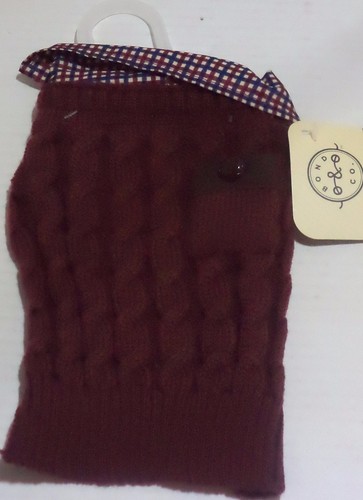 Bond & Co. Wine Cable Striped Collar Pocket Sweater, XX-Small,X-Small, S & Large
