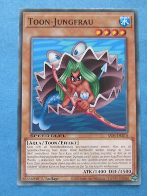 Yugioh - Toon-Jungfrau - 1. Auflage - Speed Duel - SS04-DEB10 - Common - Deutsch