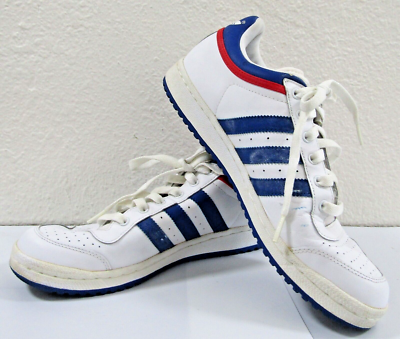 Adidas Top Ten Low Red White Blue Shoes Vintage 581051 Men\'s 9 Adidas Top Ten Low Red White Blue Shoes Vintage 581051 Men main image 4