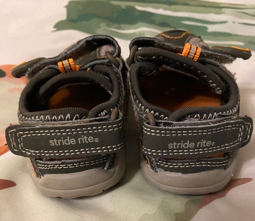 Stride Rite Made 2 Play M2P Soni Baby/Toddler Boy Leather Sandals Size 5M - Picture 3 of 7